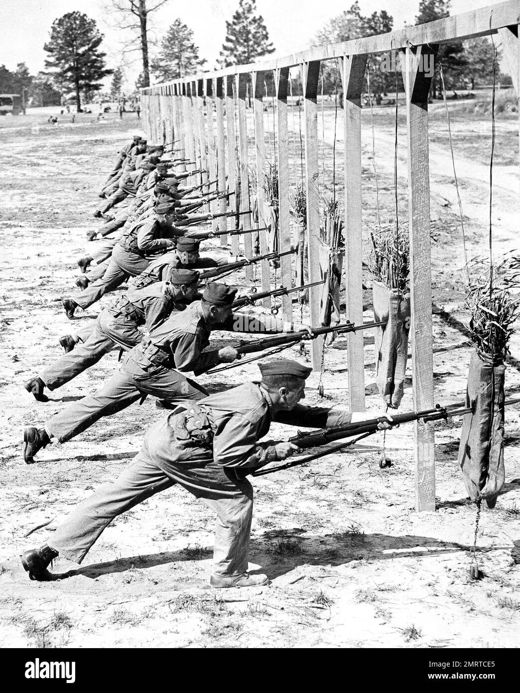 In this photo provided by the U.S. Army Signal Corps, members of the