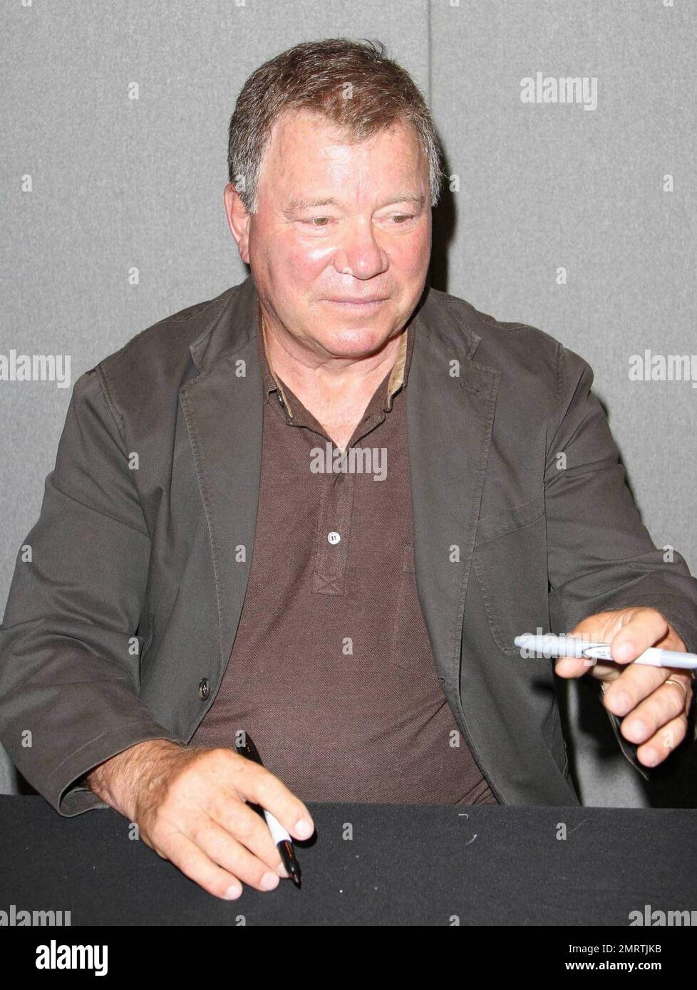William Shatner during the 2010 London Film and Comic Con held at Earls  Court. The annual convention, which takes place over two days, gives fans  of cult films, television shows and comics