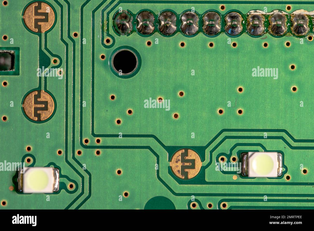 Circuit board for a vehicle controller Stock Photo