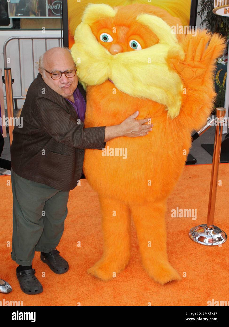 Danny DeVito and the Lorax at the 