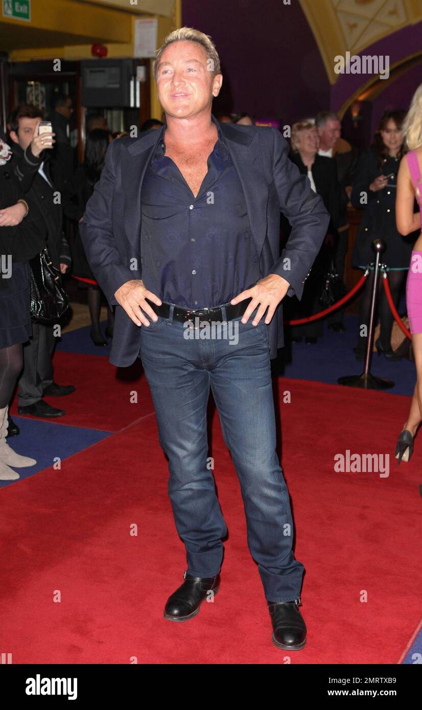 Michael Flatley at the premiere of 'Lord of the Dance 3D' at the Cineworld Haymarket in London, UK. 3/10/11. Stock Photo