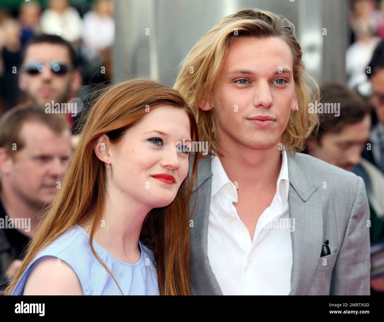Bonnie Wright and Jamie Campbell-Bower at the L'Oreal National Movie Awards at Wembley Arena