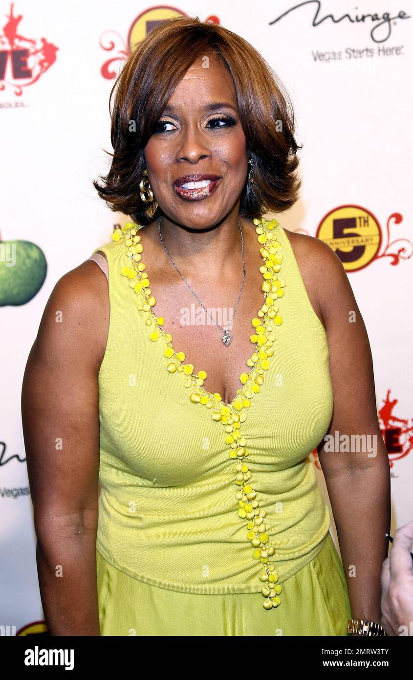 Gayle King at the fifth anniversary celebration of The Beatles LOVE by Cirque du Soleil at The