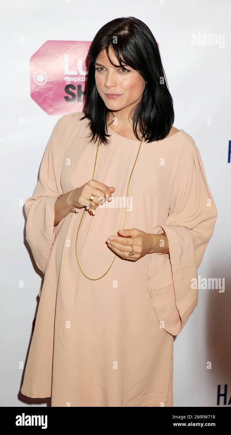 Pregnant Selma Blair arrives at Lucky Magazine's Lucky Shops LA event