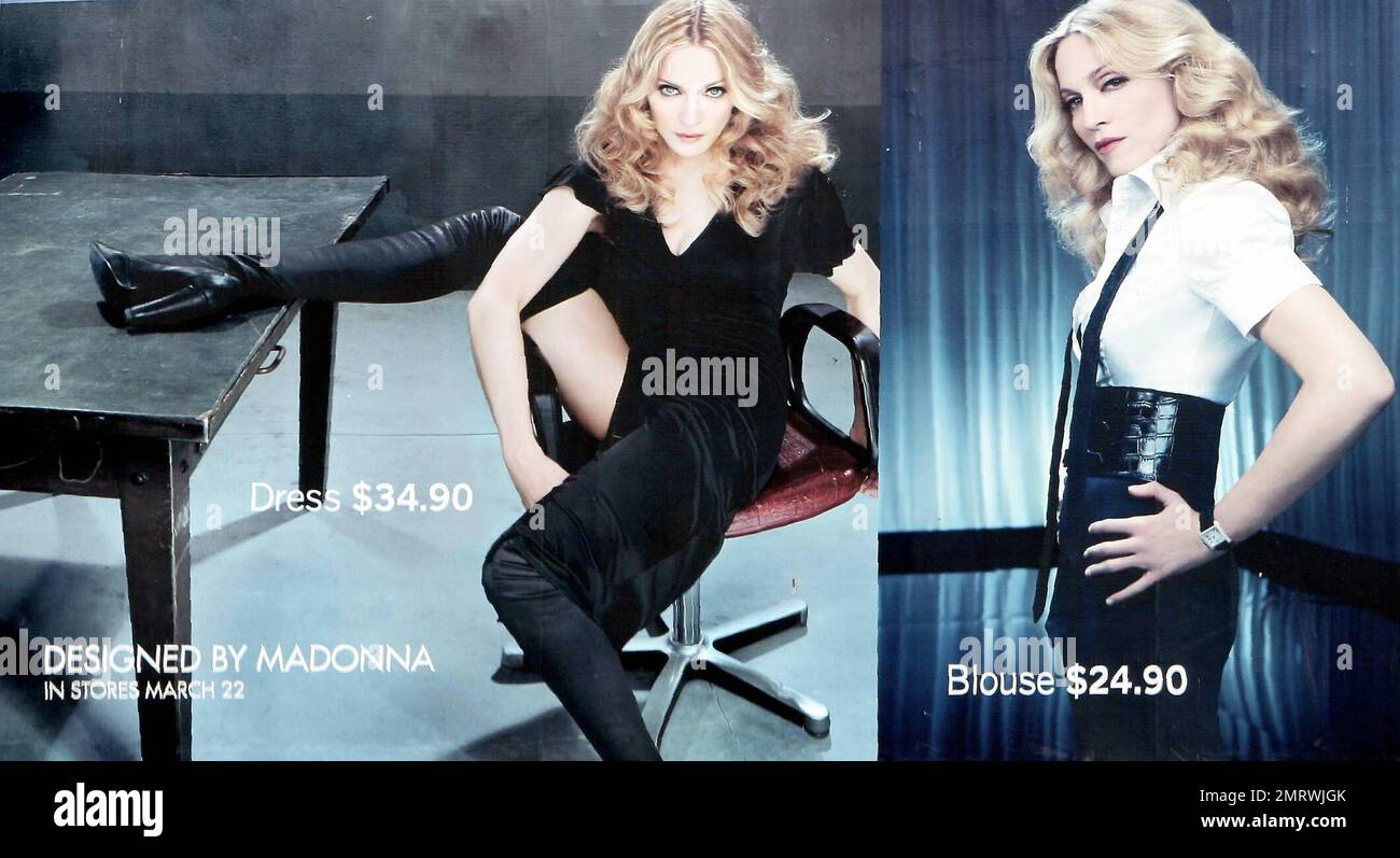 Madonna's new H&M ads. Los Angeles, Ca. 3/23/07 Stock Photo - Alamy