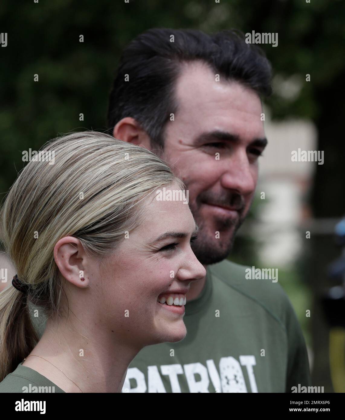 Model and actress Kate Upton and Detroit Tigers pitcher Justin