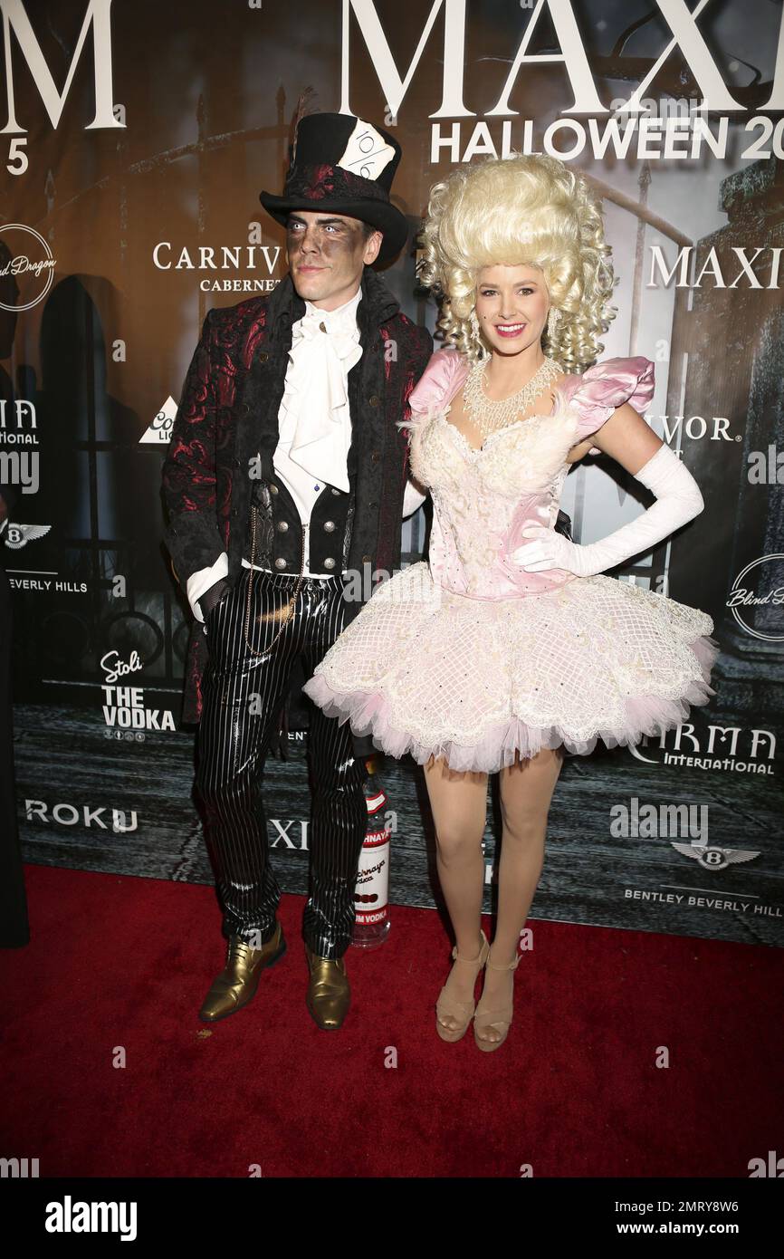 Tom Sandoval and Adriana Madix at the Official 2015 Maxim Halloween ...
