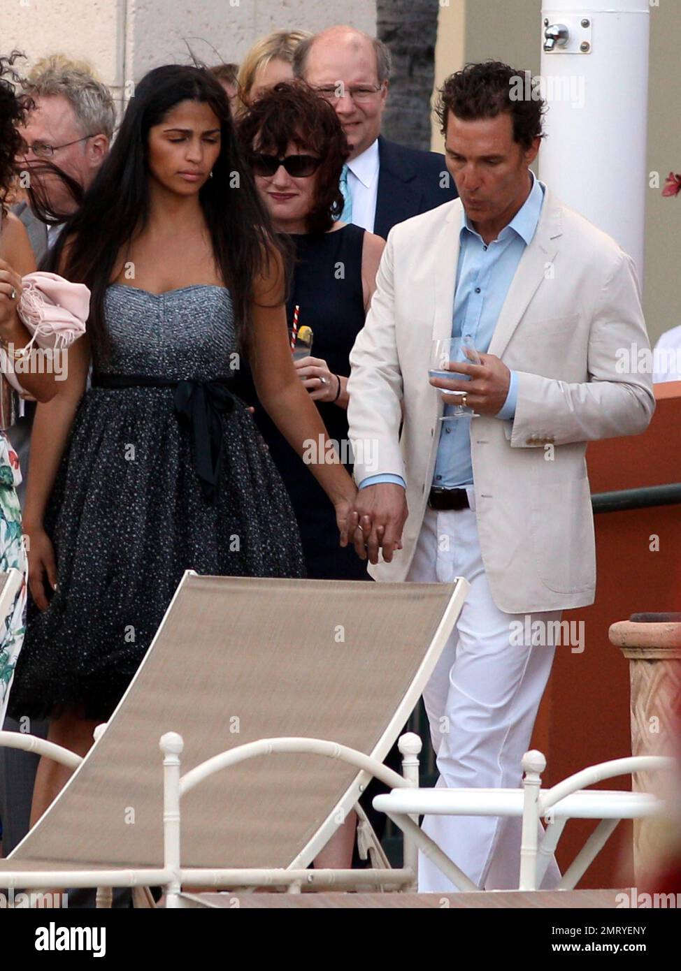 EXCLUSIVE!! Matthew McConaughey and his new bride Camila Alves attended