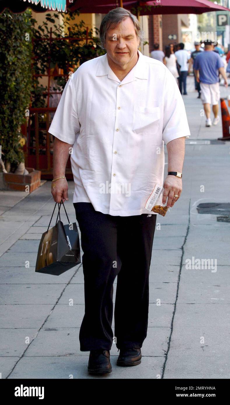 Rocker and actor Meatloaf (aka Michael Lee Aday) gets in a day of