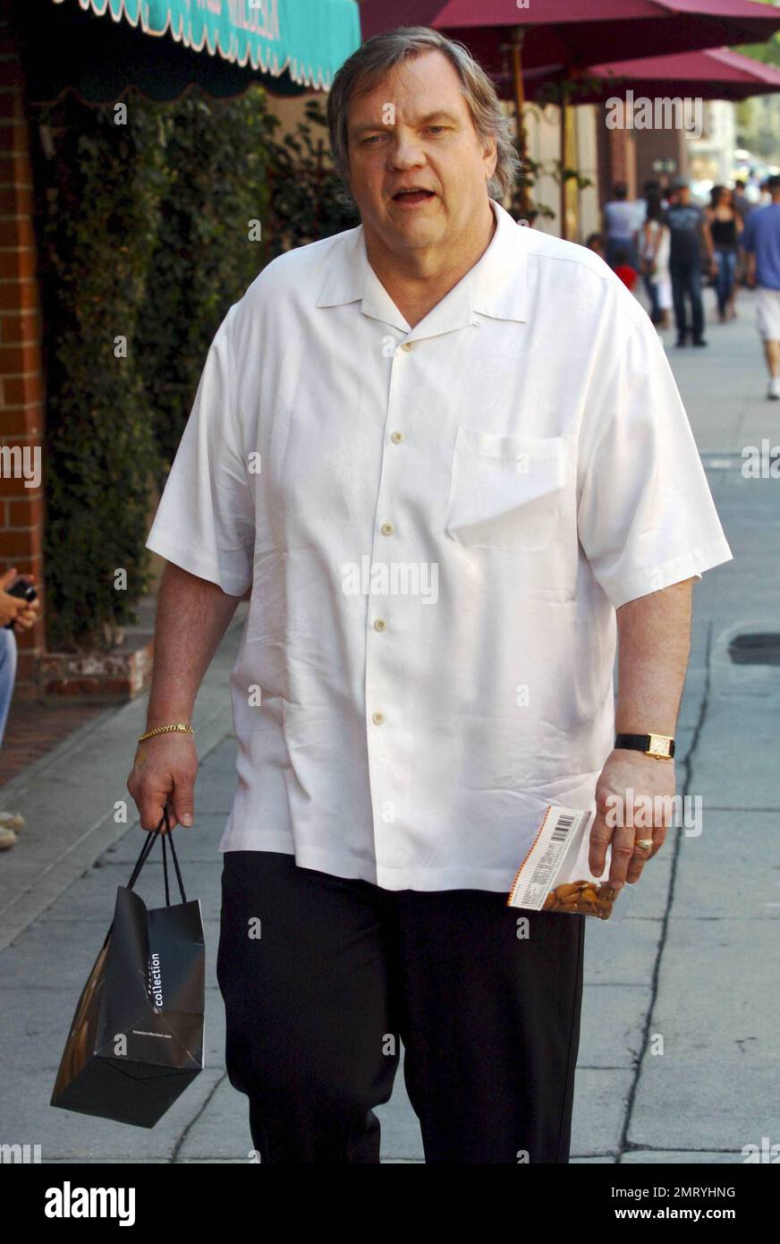 Rocker and actor Meatloaf (aka Michael Lee Aday) gets in a day of