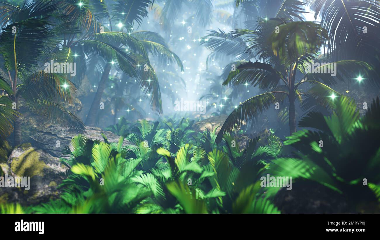 3D illustration Background for advertising and wallpaper in nature and ...