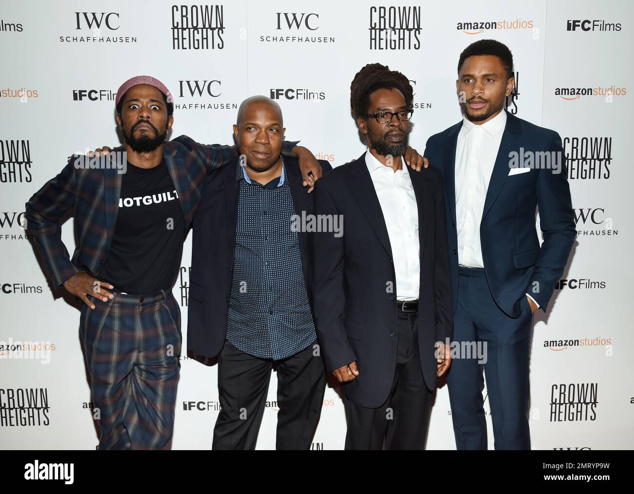 Actor Lakeith Stanfield, left, subjects of the film Carl King and Colin ...