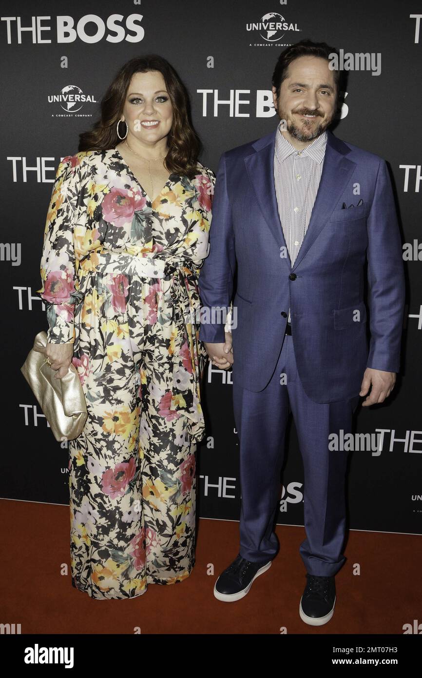 Melissa McCarthy and her husband Ben Falcone attend the Australian premiere  of 'The Boss' in Sydney, Australia. 21st March, 2016 Stock Photo - Alamy