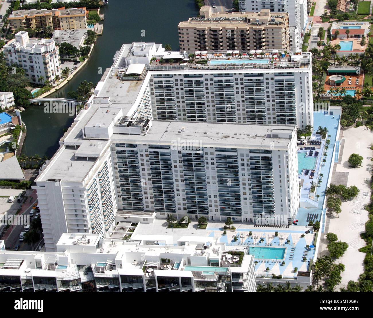 General views of Gansevoort hotel. Miami Beach, FL. 9th September 2011.    . Stock Photo