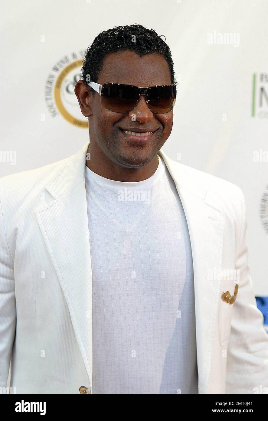 Sammy Sosa arrives at the Lincoln Theater for the Miami Vice East Coast
