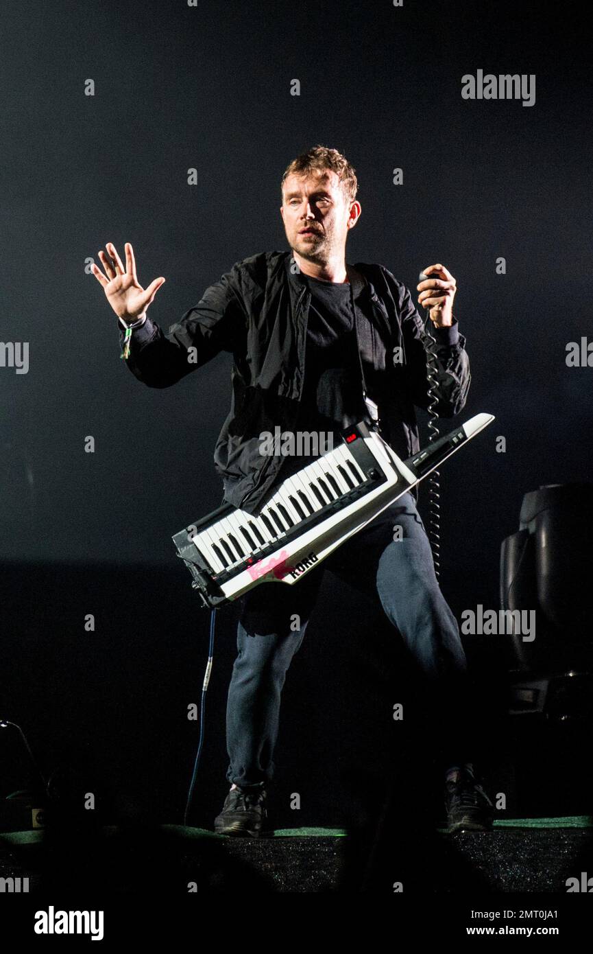 Damon Albarn of Gorillaz performs at the 2017 Outside Lands Music