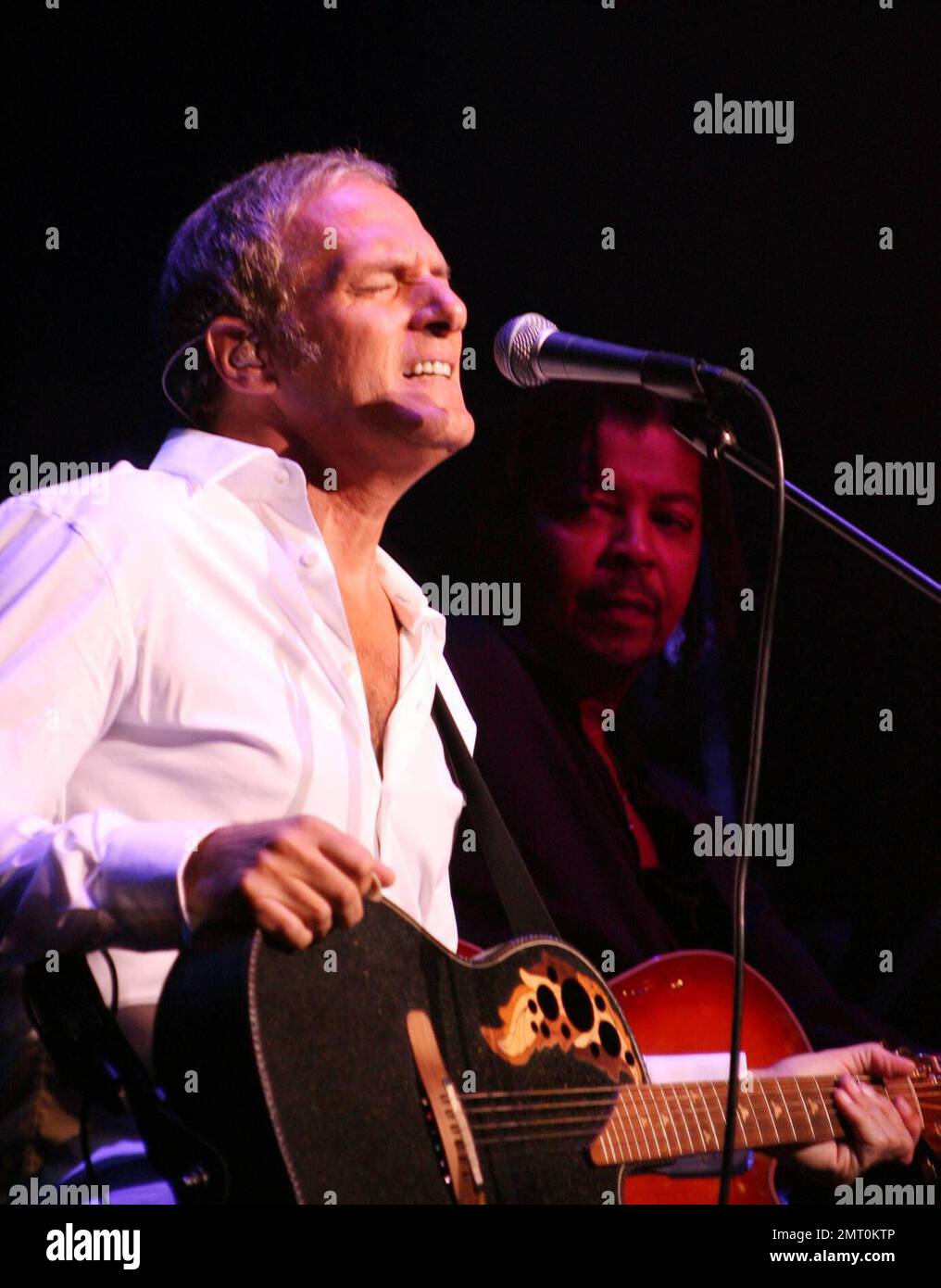 Michael Bolton begins his new tour before a sold out audience at Sinatra Theatre,  Bank Atantic Center. Sunrise Fl. 10/04/06 Stock Photo