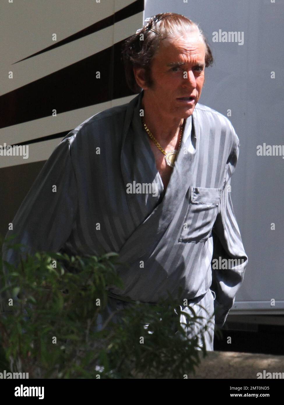 Liberace Robe EXCLUSIVE!! Looking very much the character, Michael Douglas wears his ...