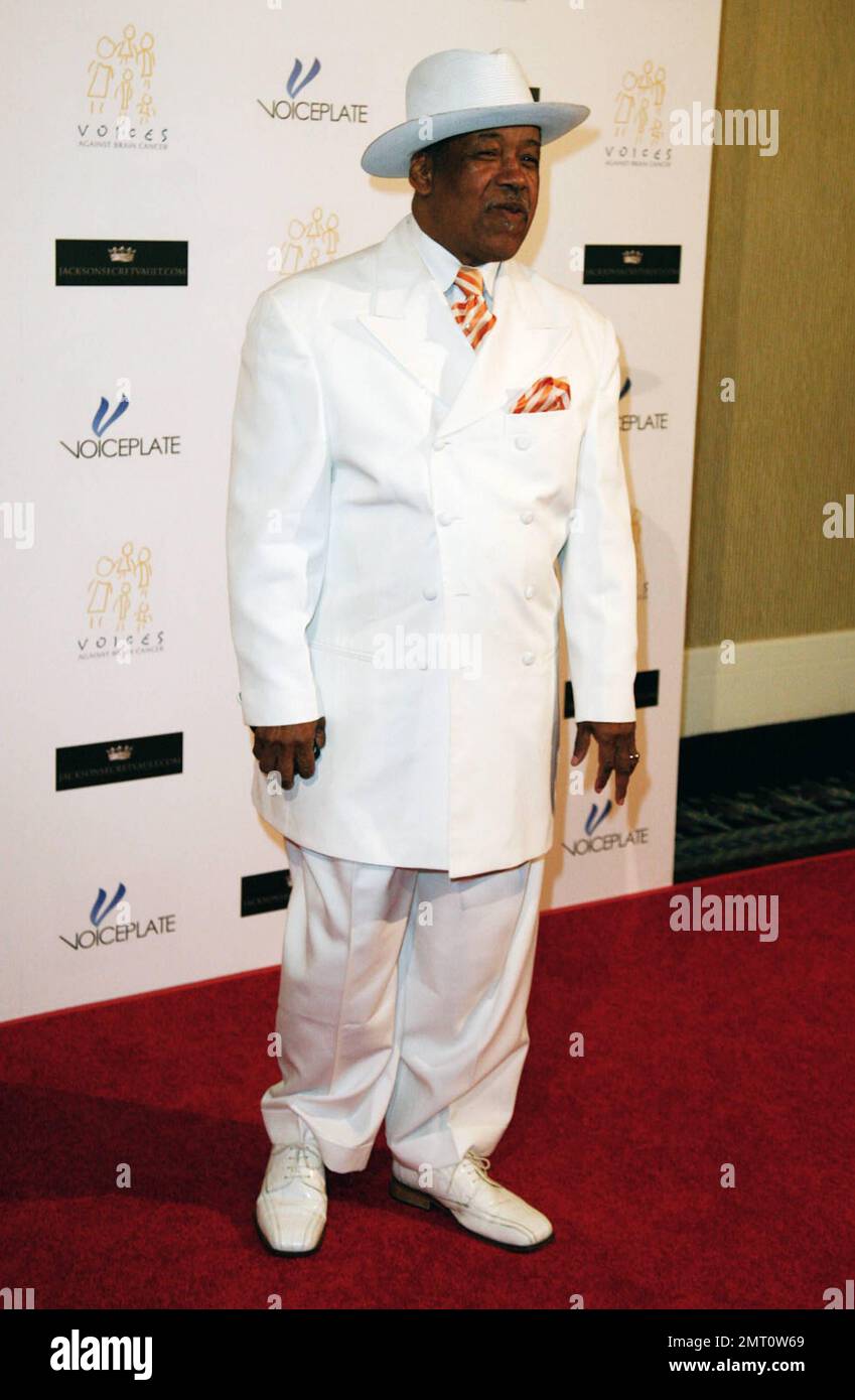 Marshall Thompson of The Chi-Lites arrives at the Beverly Hilton Hotel for 'Forever Michael', a memorial event to celebrate the life of legendary pop singer Michael Jackson who unexpectedly past away on June 25, 2009 from heart failure, shocking fans, family and friends alike. Los Angeles, CA. 06/26/10. Stock Photo