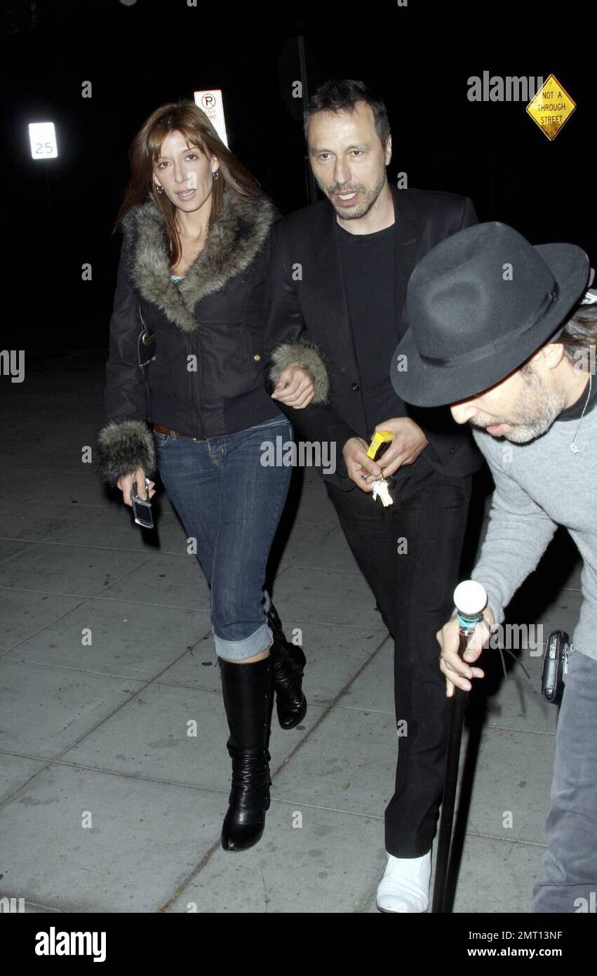 Actor Michael Wincott heads to Crown Bar with a female friend for a night out. Los Angeles, CA. 11/5/08. Stock Photo