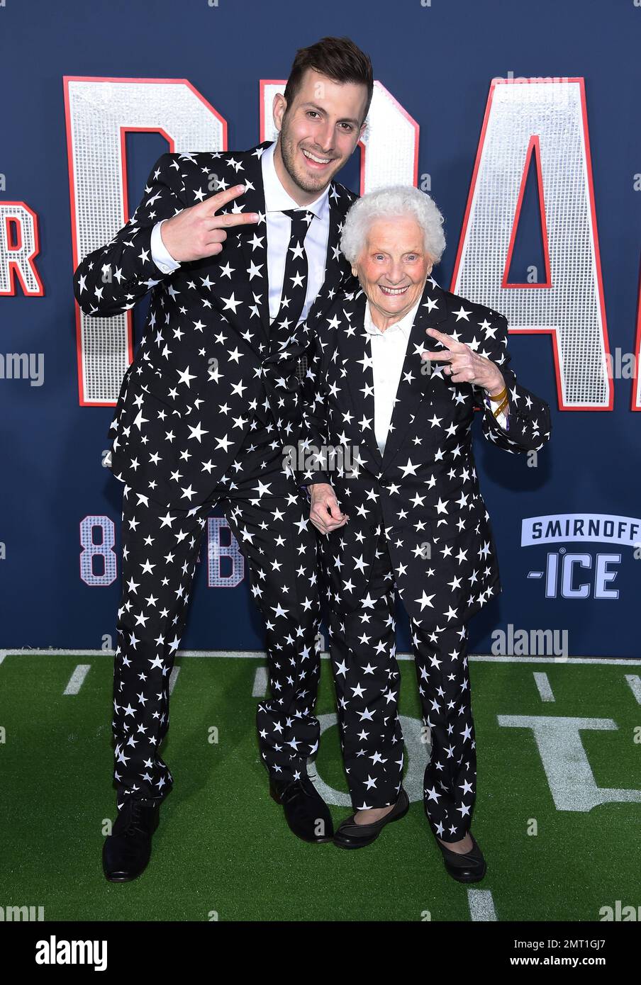 Westwood, CA. January 31, 2023, Ross Smith and Gangster Granny arriving