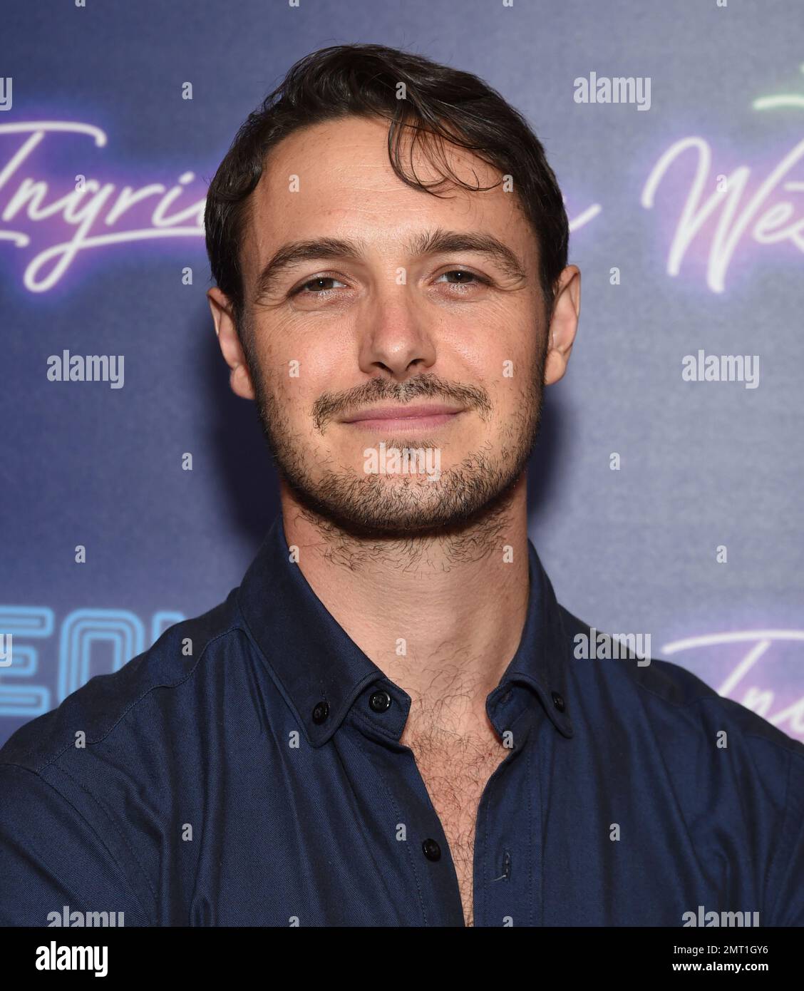 Aaron Dean Eisenberg attends the premiere of "Ingrid Goes West", hosted