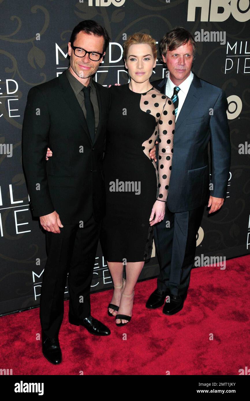 Guy Pearce, Kate Winslet and Todd Haynes at the premiere of "Mildred