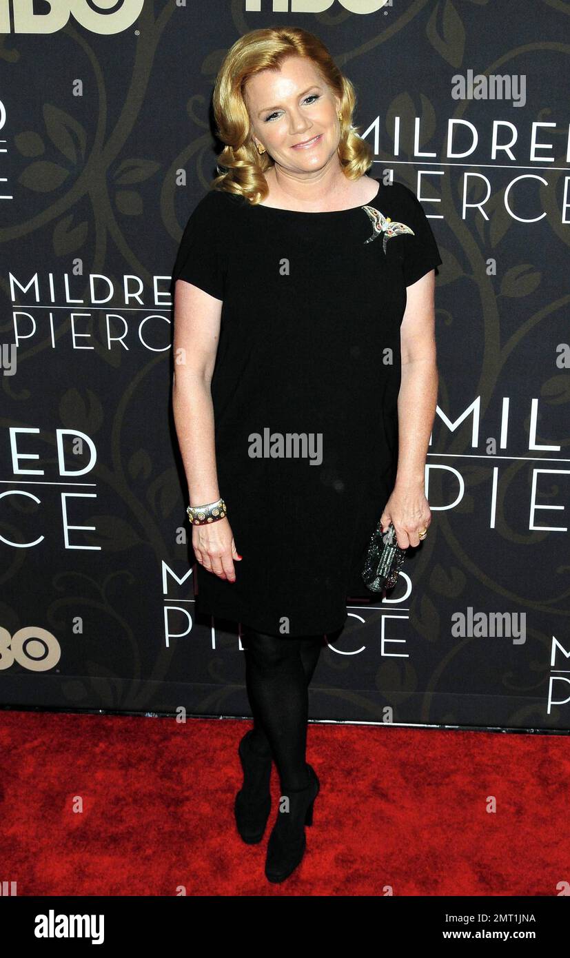 Mare Winningham at the premiere of "Mildred Pierce" at the Ziegfeld