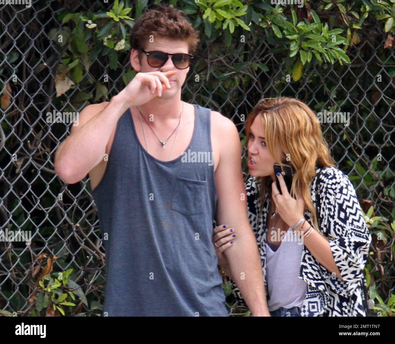 EXCLUSIVE!! Miley Cyrus and boyfriend Australian actor Liam Hemsworth