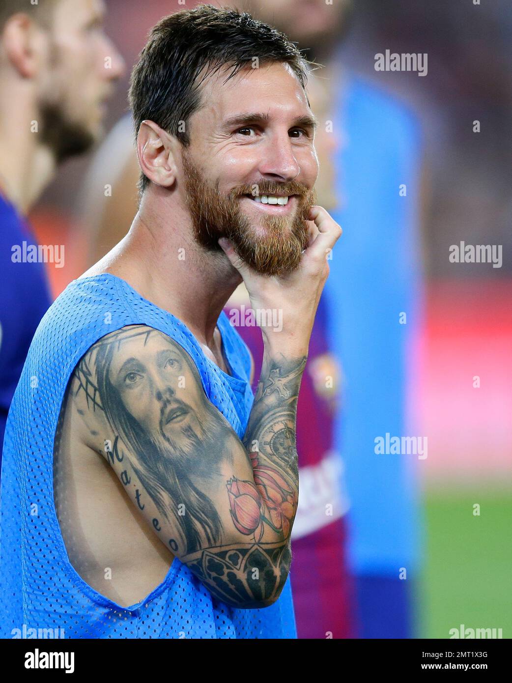 fc-barcelona-s-lionel-messi-smiles-after-the-joan-gamper-trophy-soccer