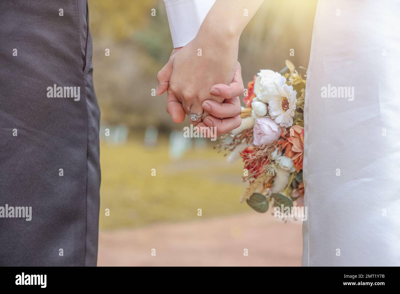 Indian couple engagement hands hi-res stock photography and images - Alamy