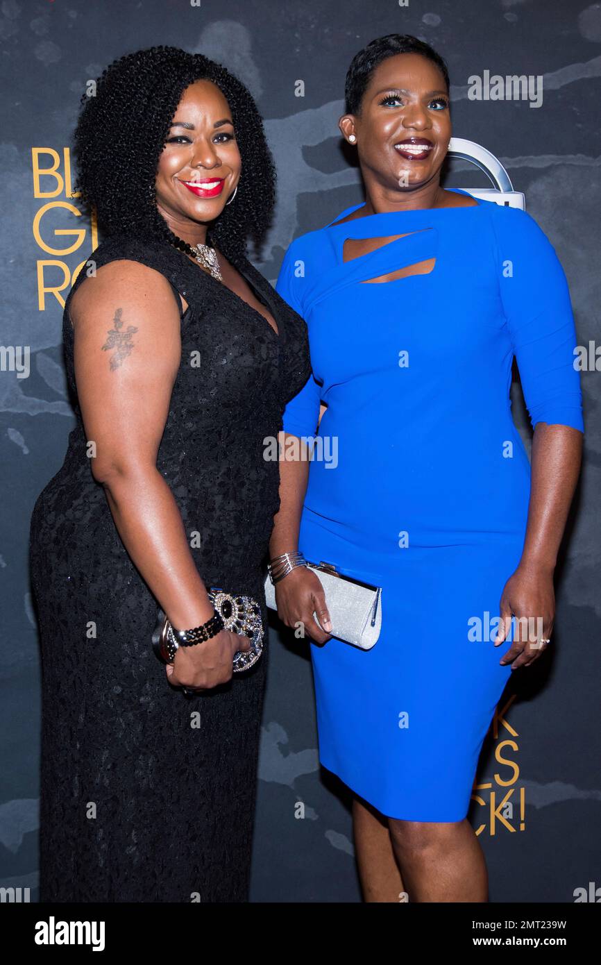 Derrica N. Wilson, left, and Natalie Wilson attend the Black Girls Rock ...