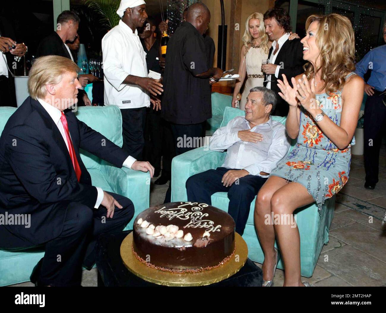 EXCLUSIVE!! Donald Trump celebrates Sol Kerzner’s birthday with Heather