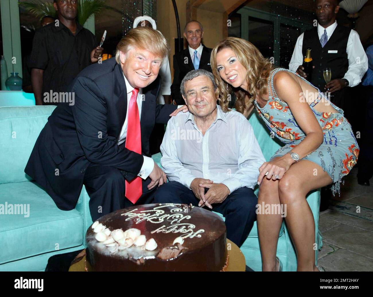 EXCLUSIVE!! Donald Trump celebrates Sol Kerzner’s birthday with Heather