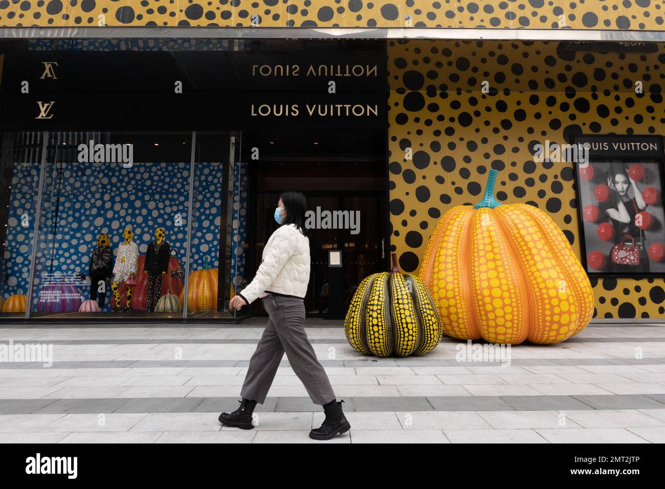 Louis Vuitton x Yayoi Kusama pop-up in Shanghai