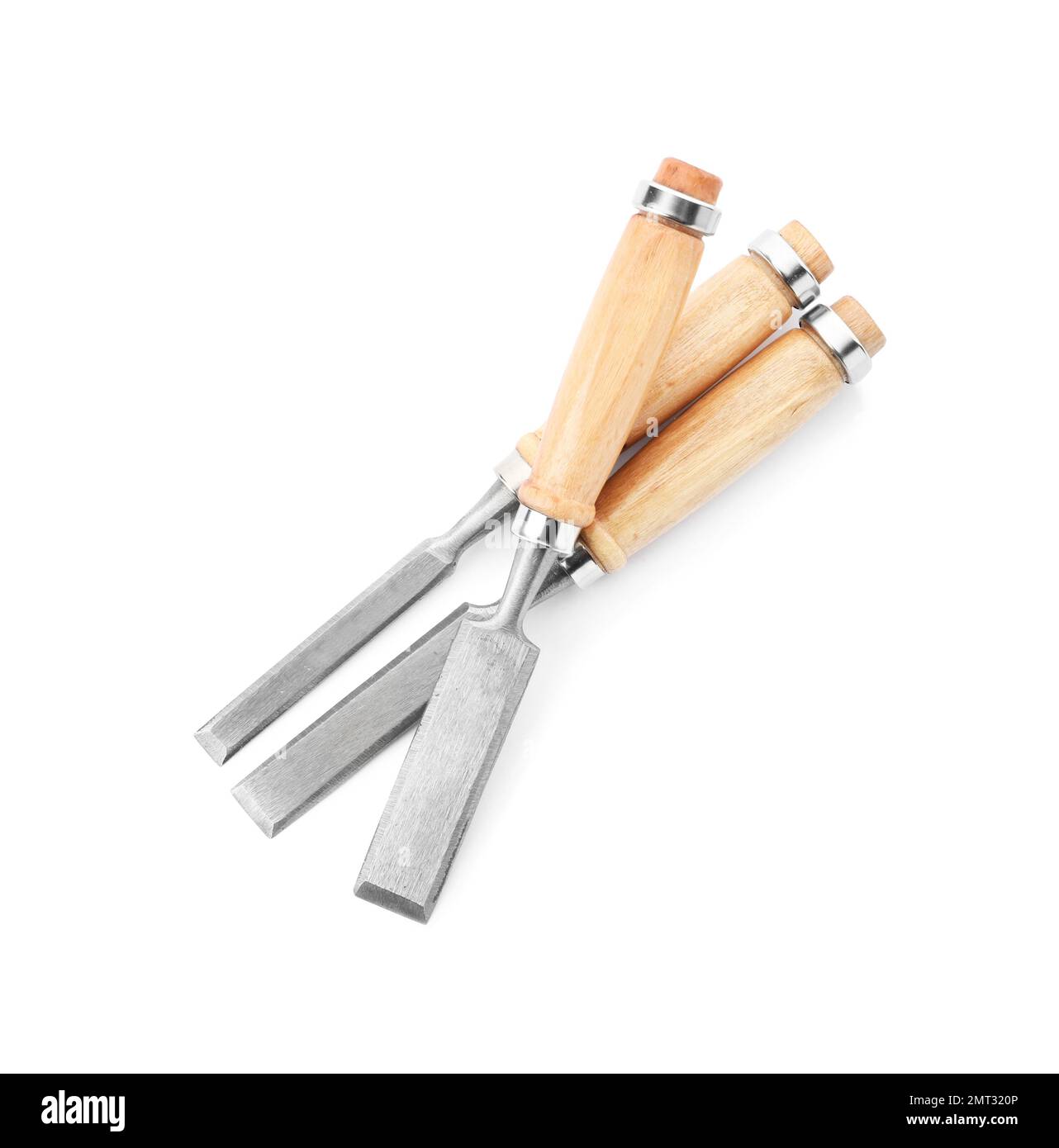 Modern chisels isolated on white. Carpenter's tools Stock Photo Alamy