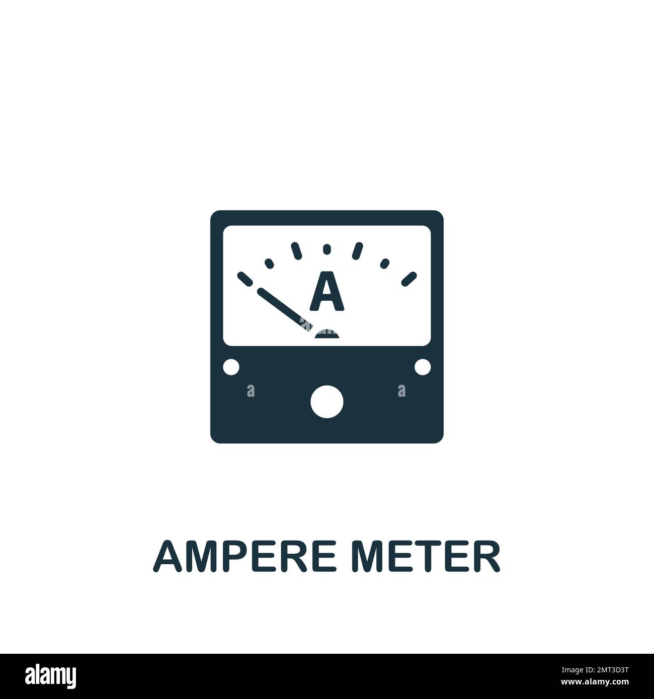 Ampere Meter Icon Monochrome Simple Sign From Construction Instruments ampere-meter-icon-monochrome-simple-sign-from-construction-instruments