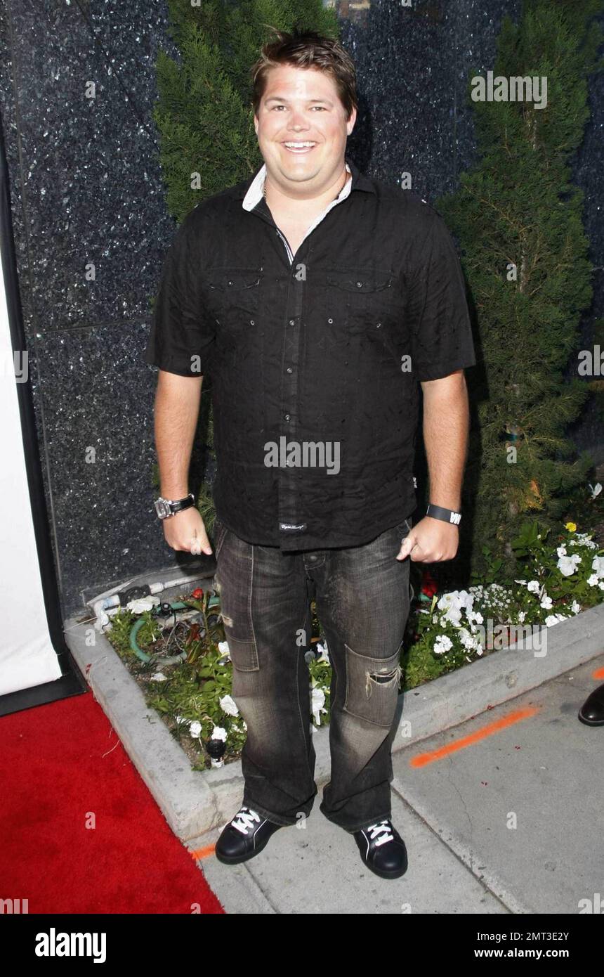 Jareb Dauplaise arrives at the launch party for two MTV TV series "The