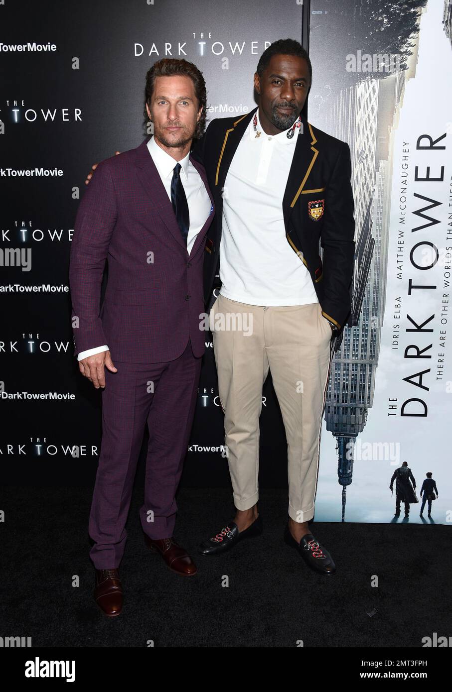 Actors Matthew McConaughey, left, and Idris Elba attend a special
