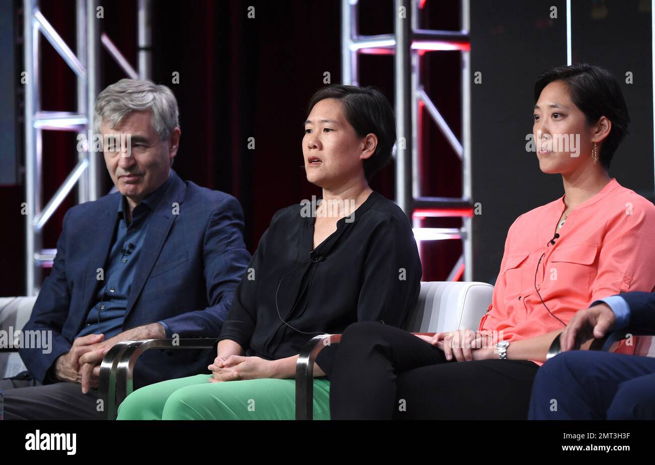 Director Steve James, from left, Jill Sung, CEO of Abacus Federal Savings and Chanterelle Sung