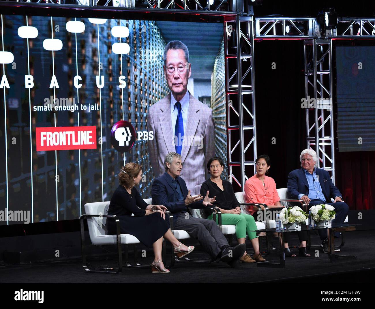 Executive producer Raney AronsonRath, from left, director Steve James, Jill Sung, CEO of Abacus
