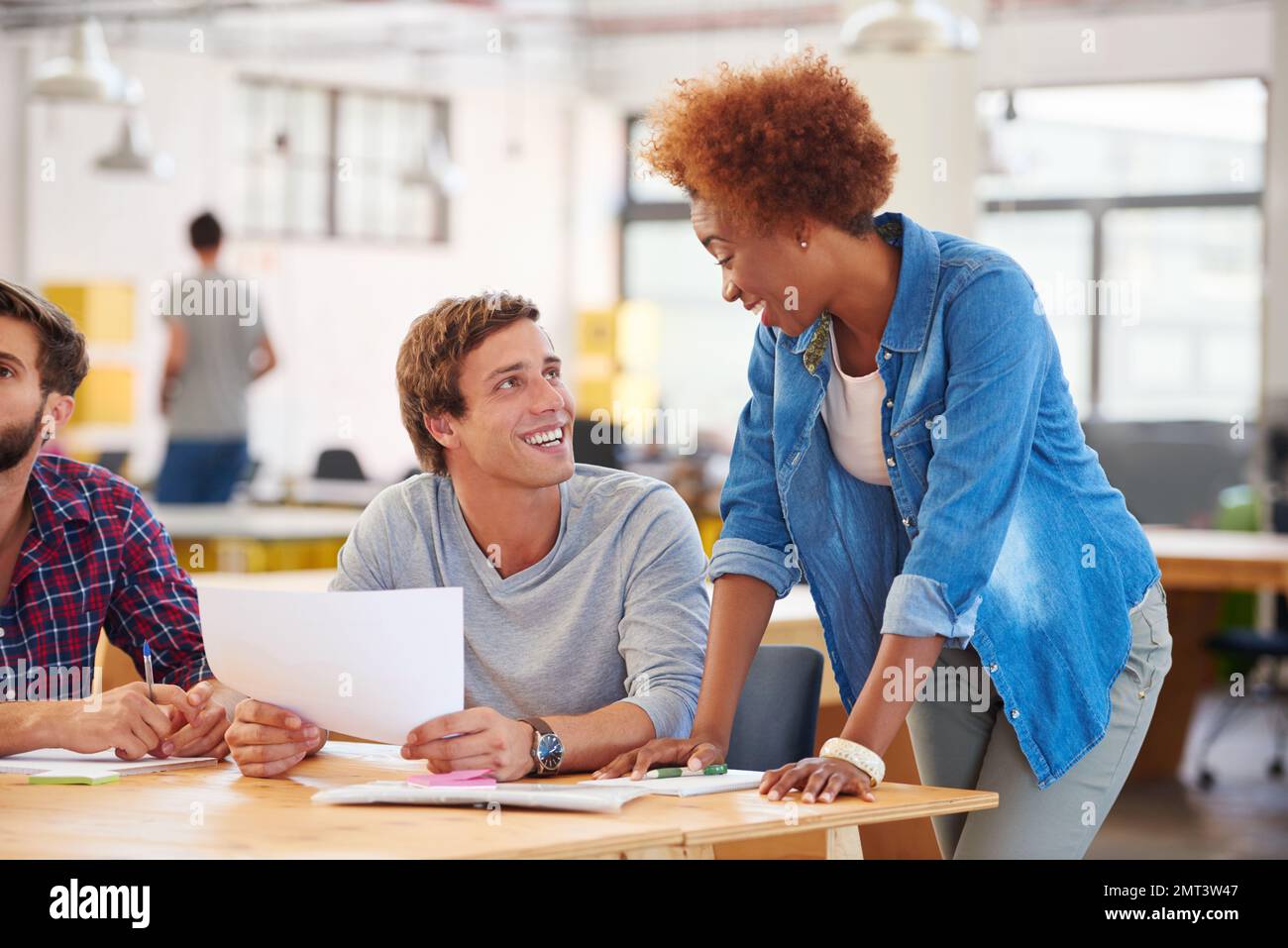 Colleagues collaborating hi-res stock photography and images - Alamy