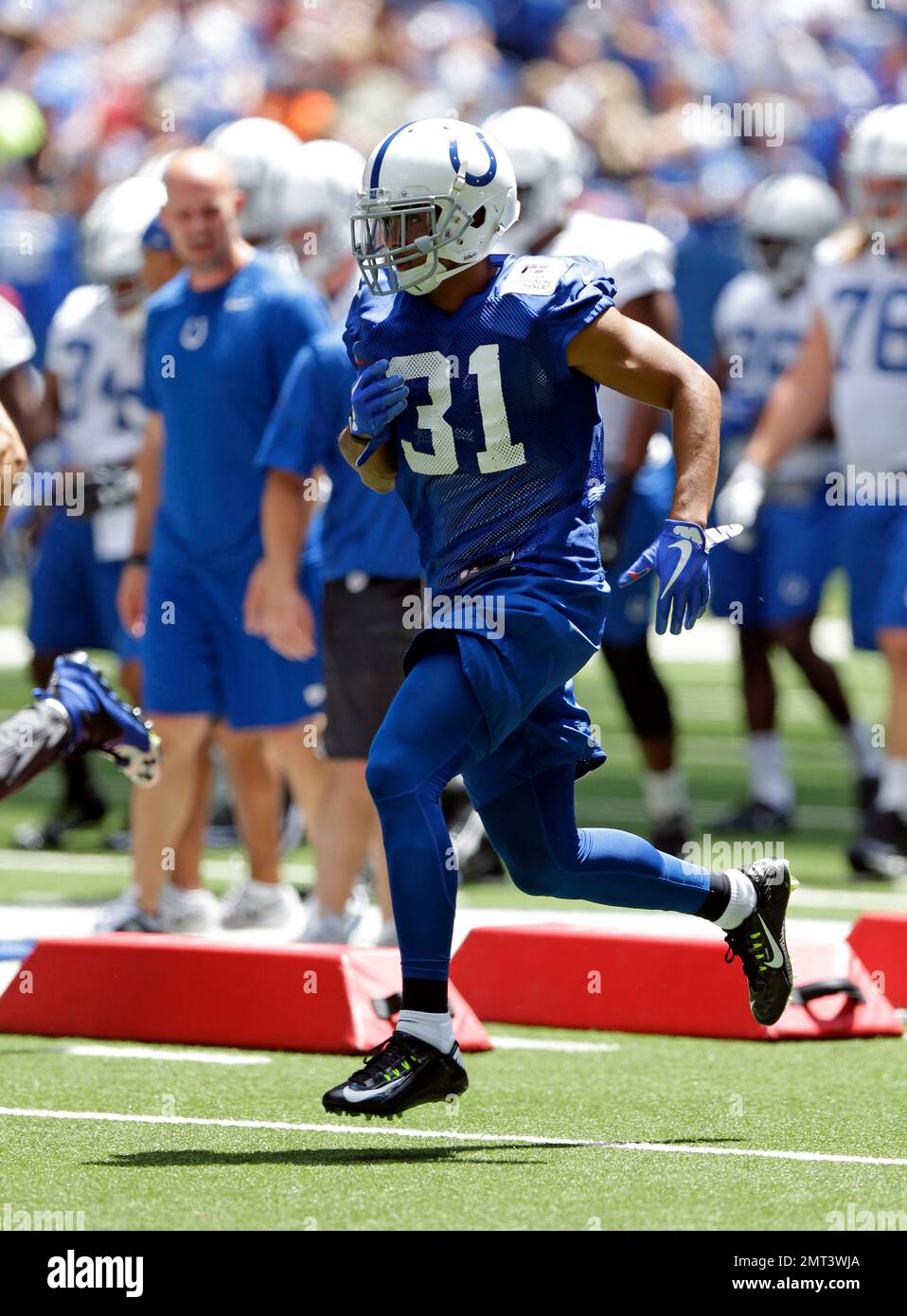 Indianapolis Colts cornerback Quincy Wilson (31) runs during the NFL