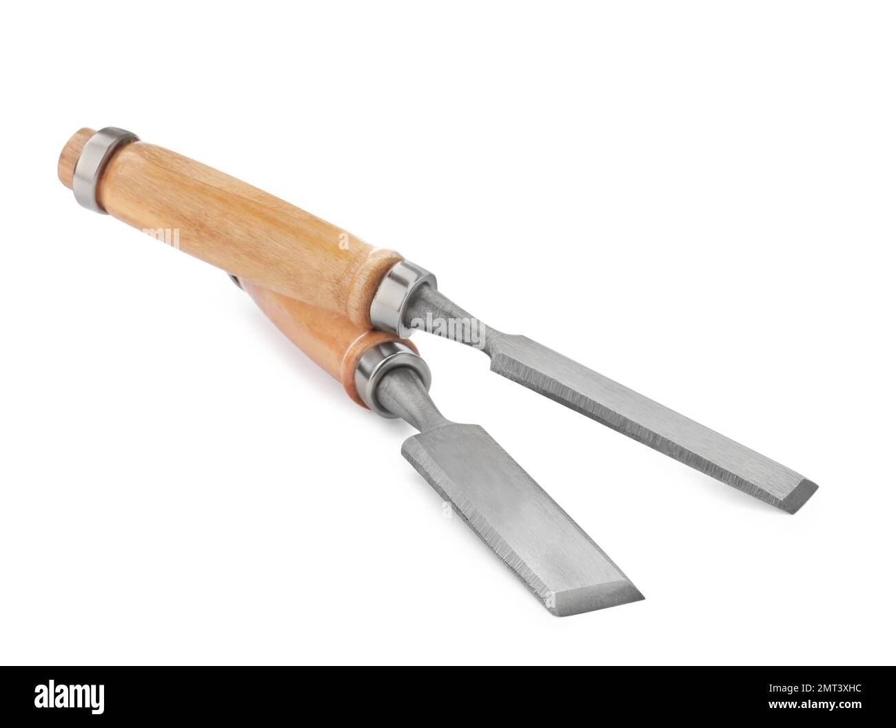 Modern chisels isolated on white. Carpenter's tools Stock Photo Alamy