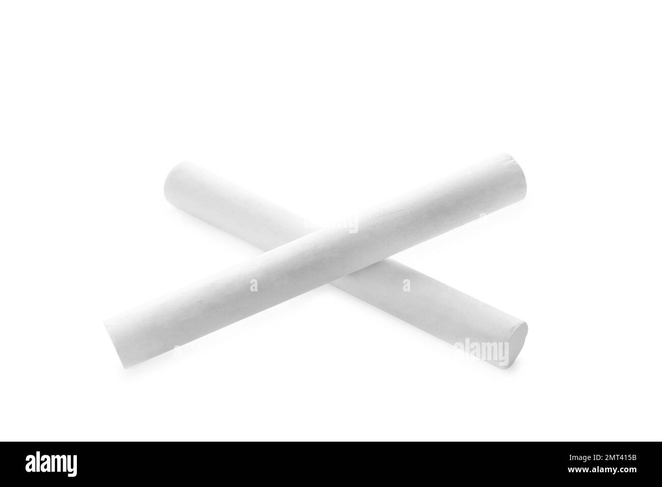 Small pieces of chalk on white background Stock Photo Alamy
