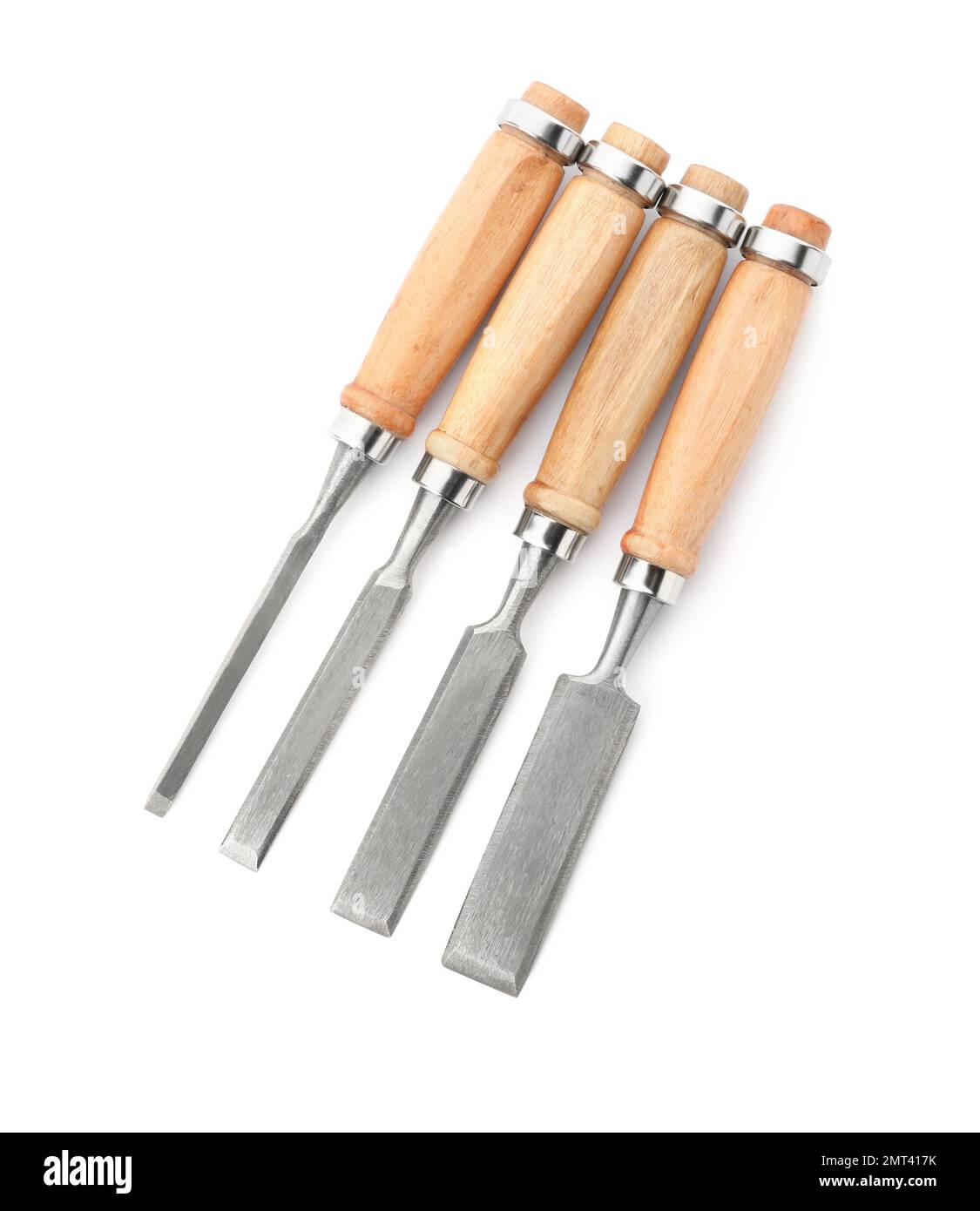 Modern chisels isolated on white. Carpenter's tools Stock Photo Alamy