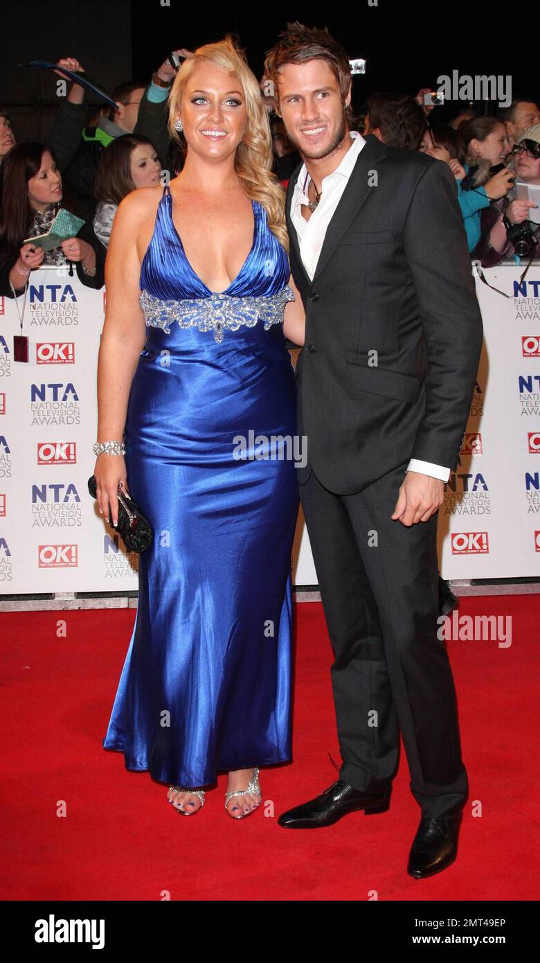 Josie Gibson and John James Parton at the National TV Awards held at