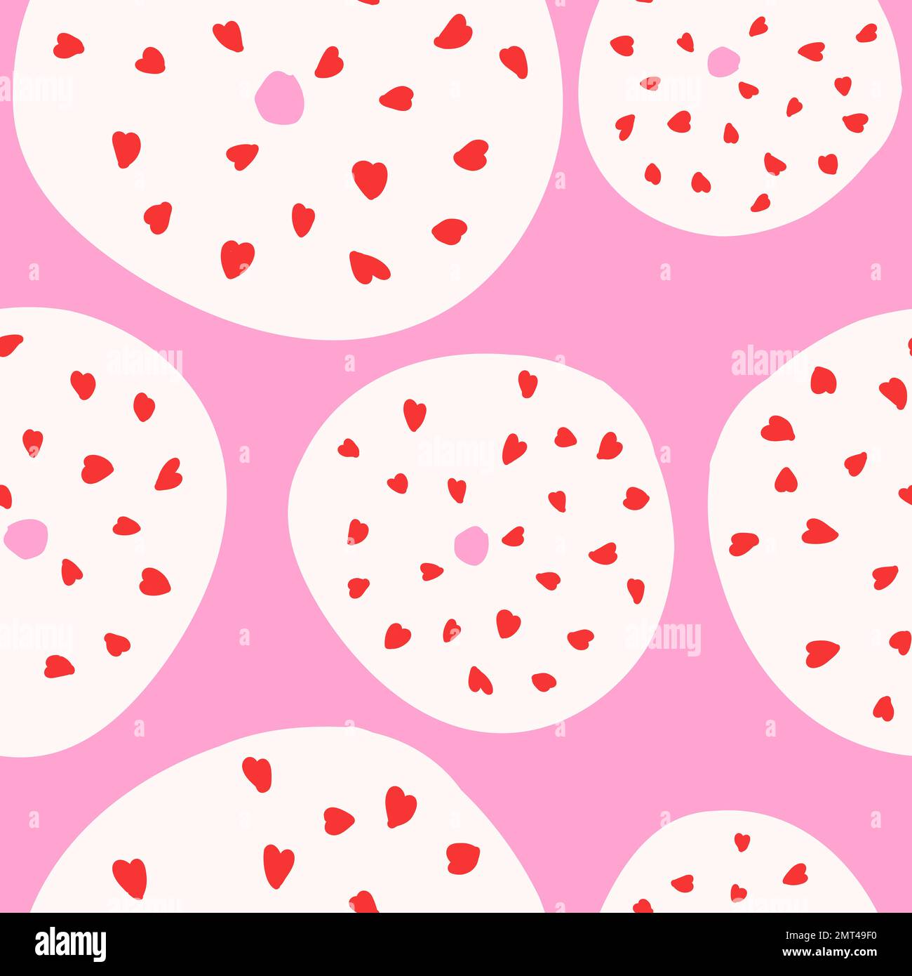 Donuts pattern. Vector illustration in cartoon flat style isolated on ...