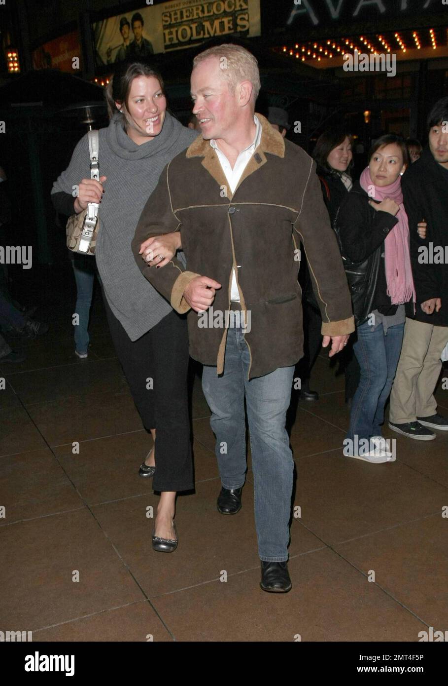 EXCLUSIVE!! Actor Neal McDonough and his wife Ruve Robertson look happy