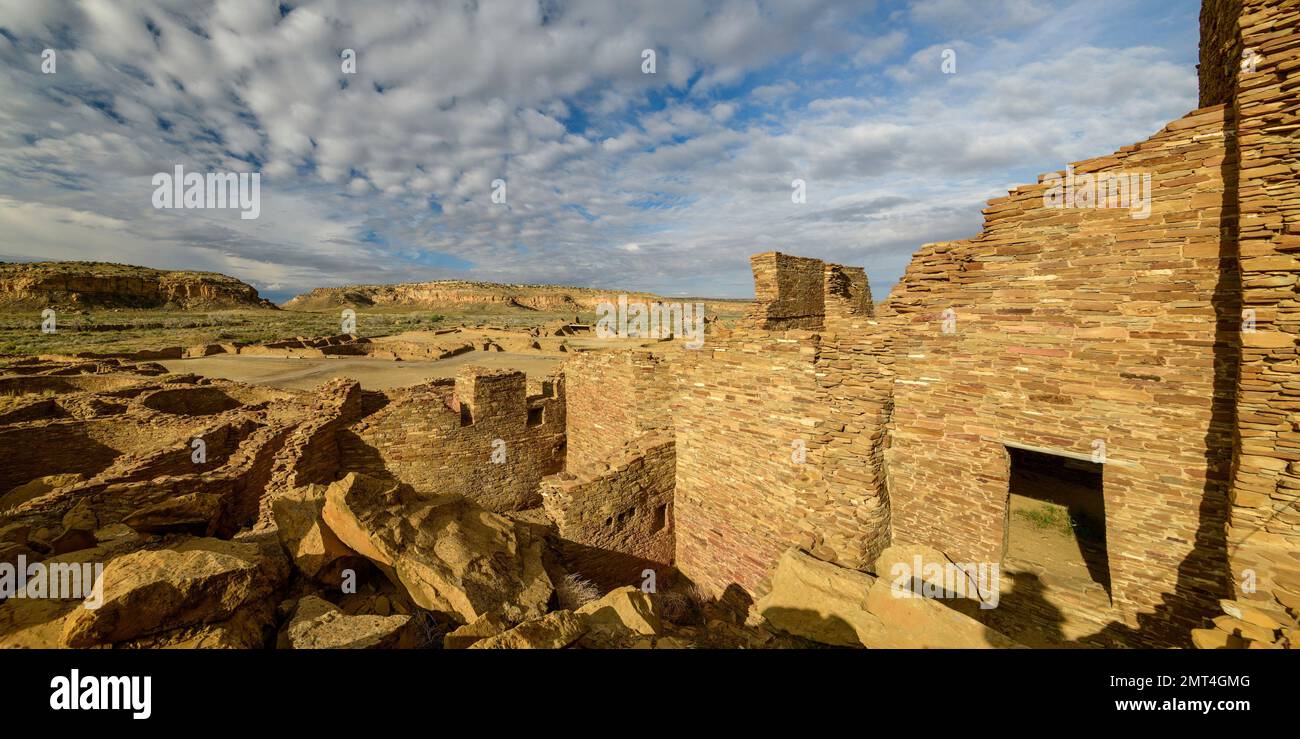 USA,Southwest, New Mexico, Chaco Culture National Historical Park Stock Photo